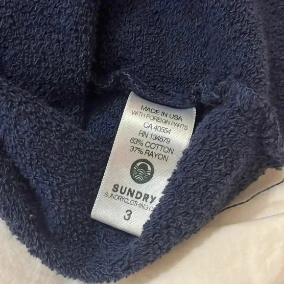 SUNDRY navy skirt size large - Picture 4 of 5